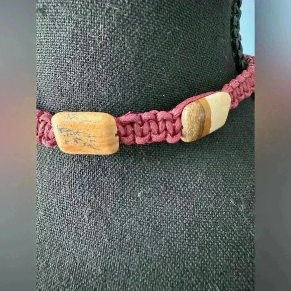 NWT Free People Sweet Caroline Choker ~ Maroon / Burgandy - Picture 5 of 6